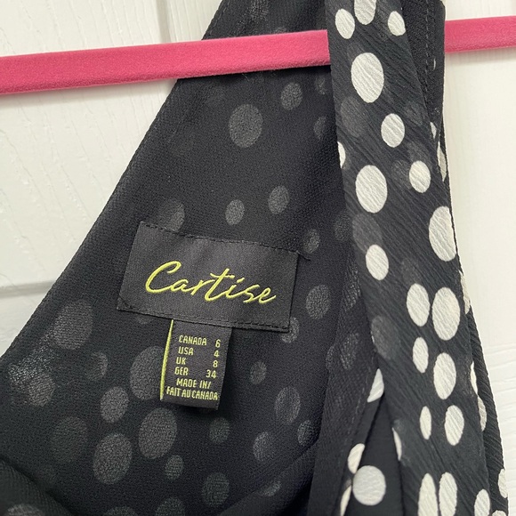 Cartise polka dot halter dress. Made in Canada - Picture 4 of 5